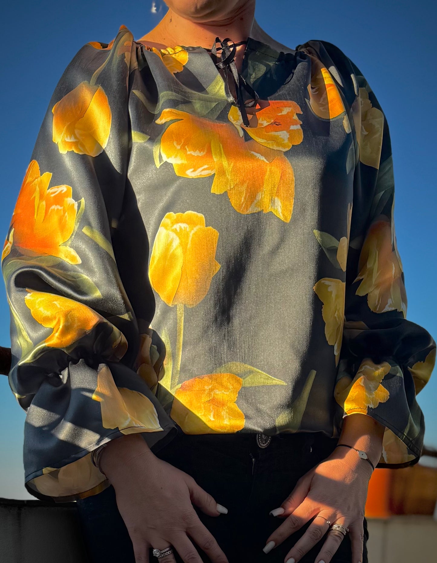 Silk Tulip Blouse