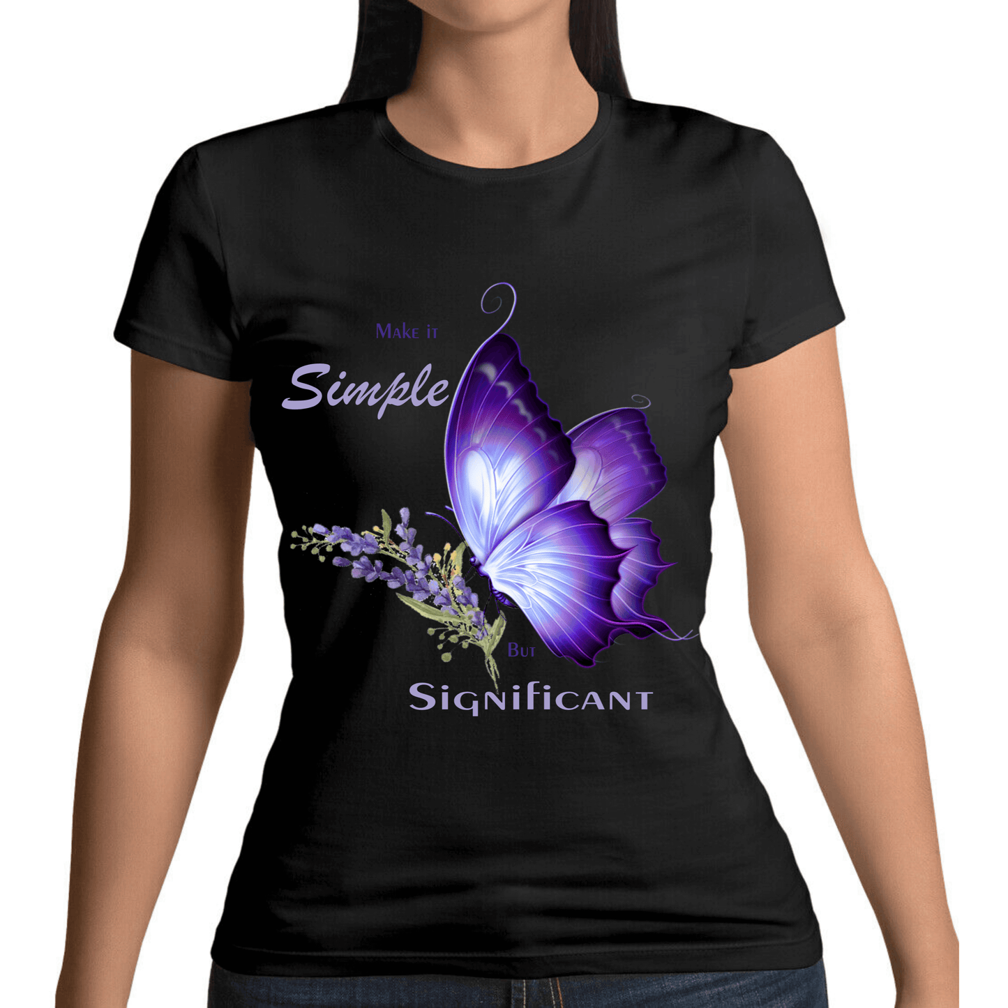 Tricou Femei Negru - Make It Simple But Significant