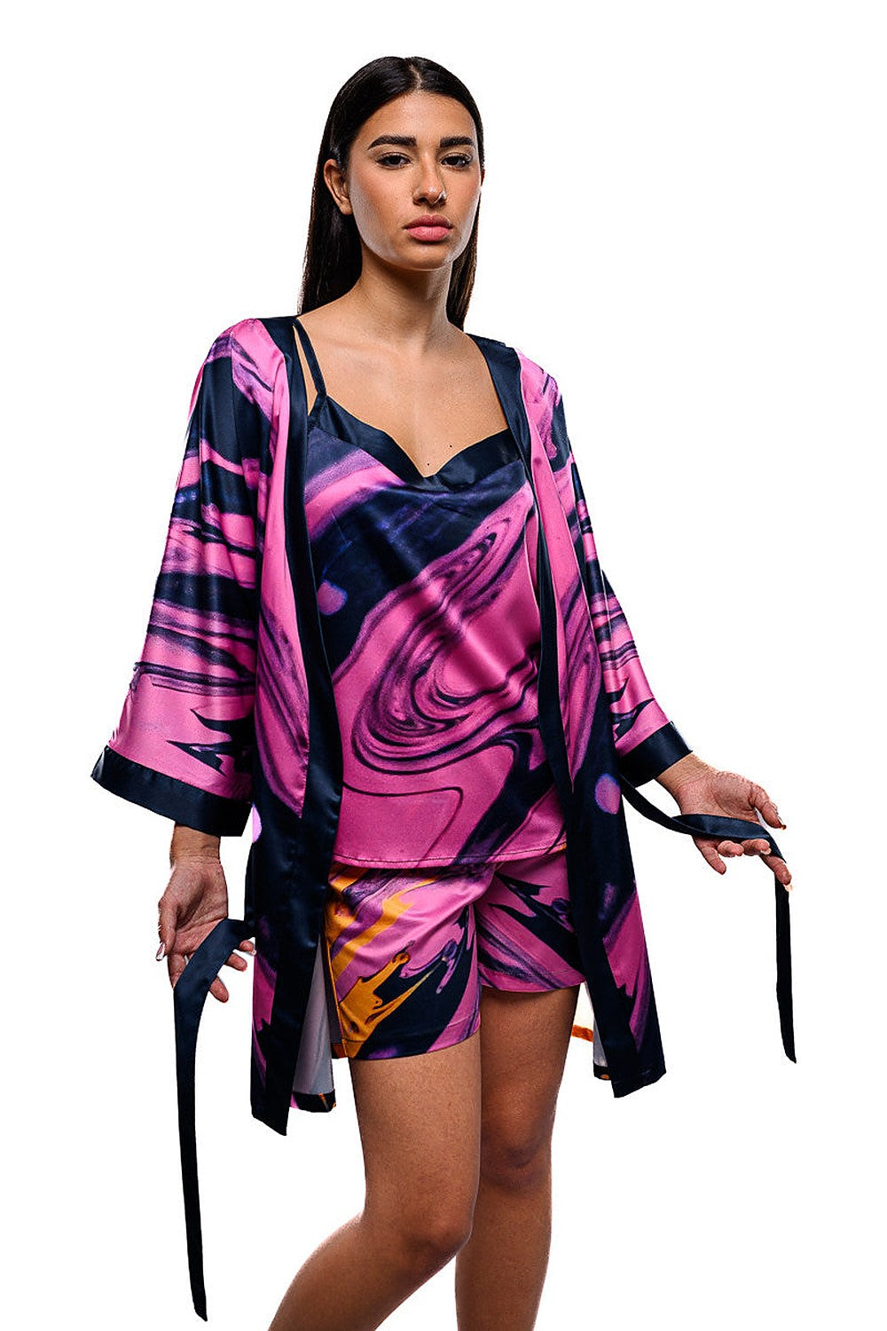 Marble Pajama Kimono - 2