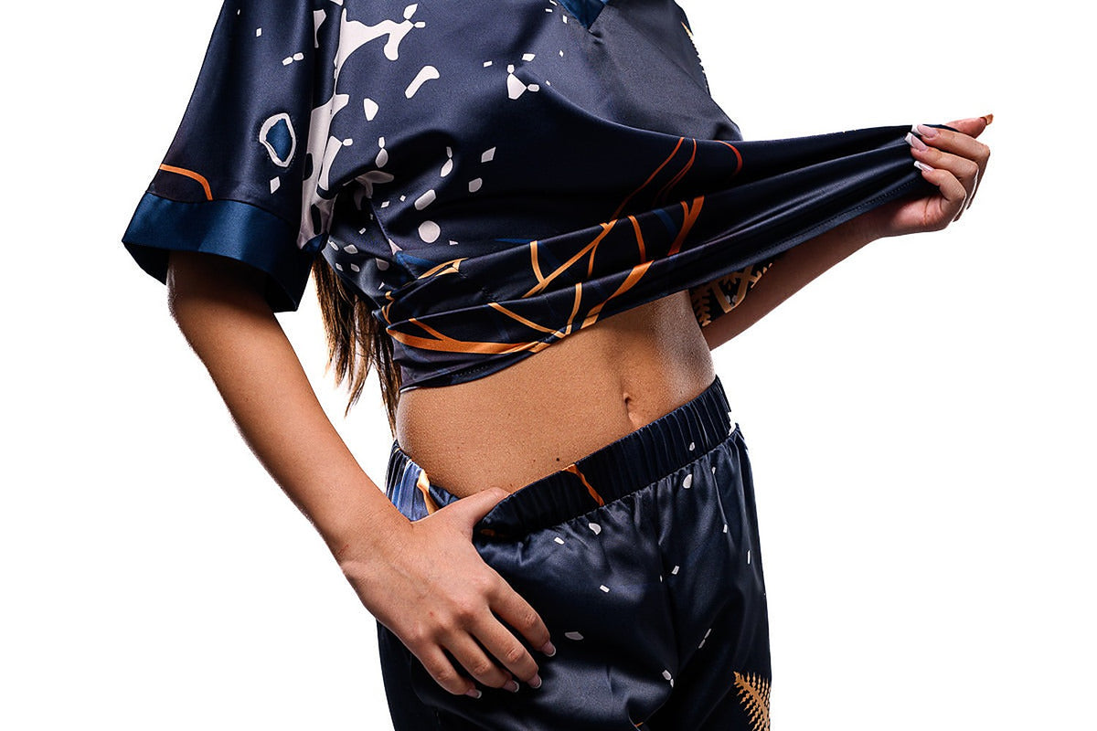 Gold Leaf Pajama Pants - 3