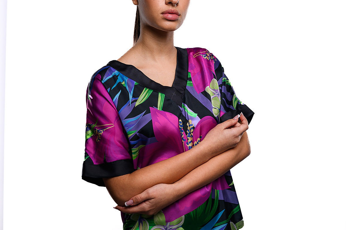 Tropical Bloom Pajama Tshirt - 3