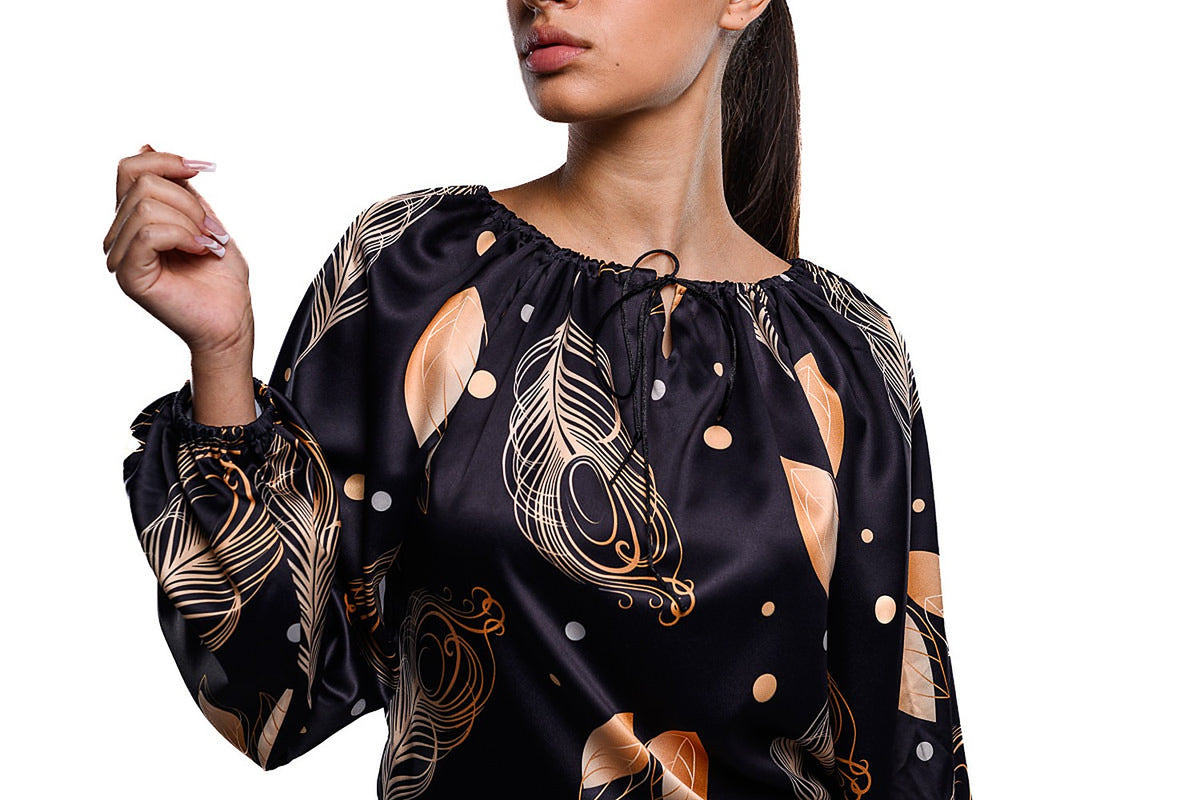 Raglan Black Blouse - 2