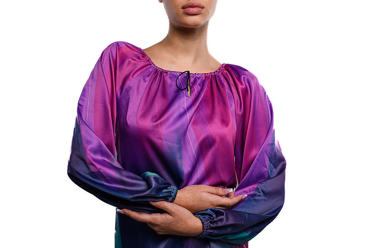 Raglan Purple Blouse - 2