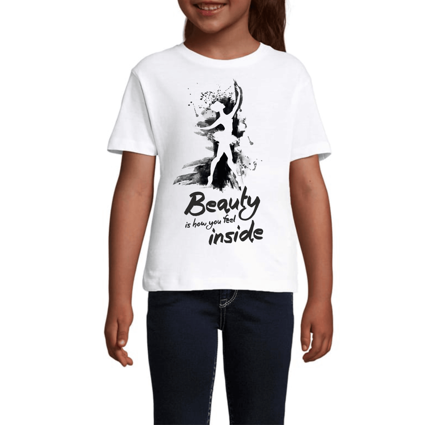 Tricou Copii Alb - Balerina Beauty