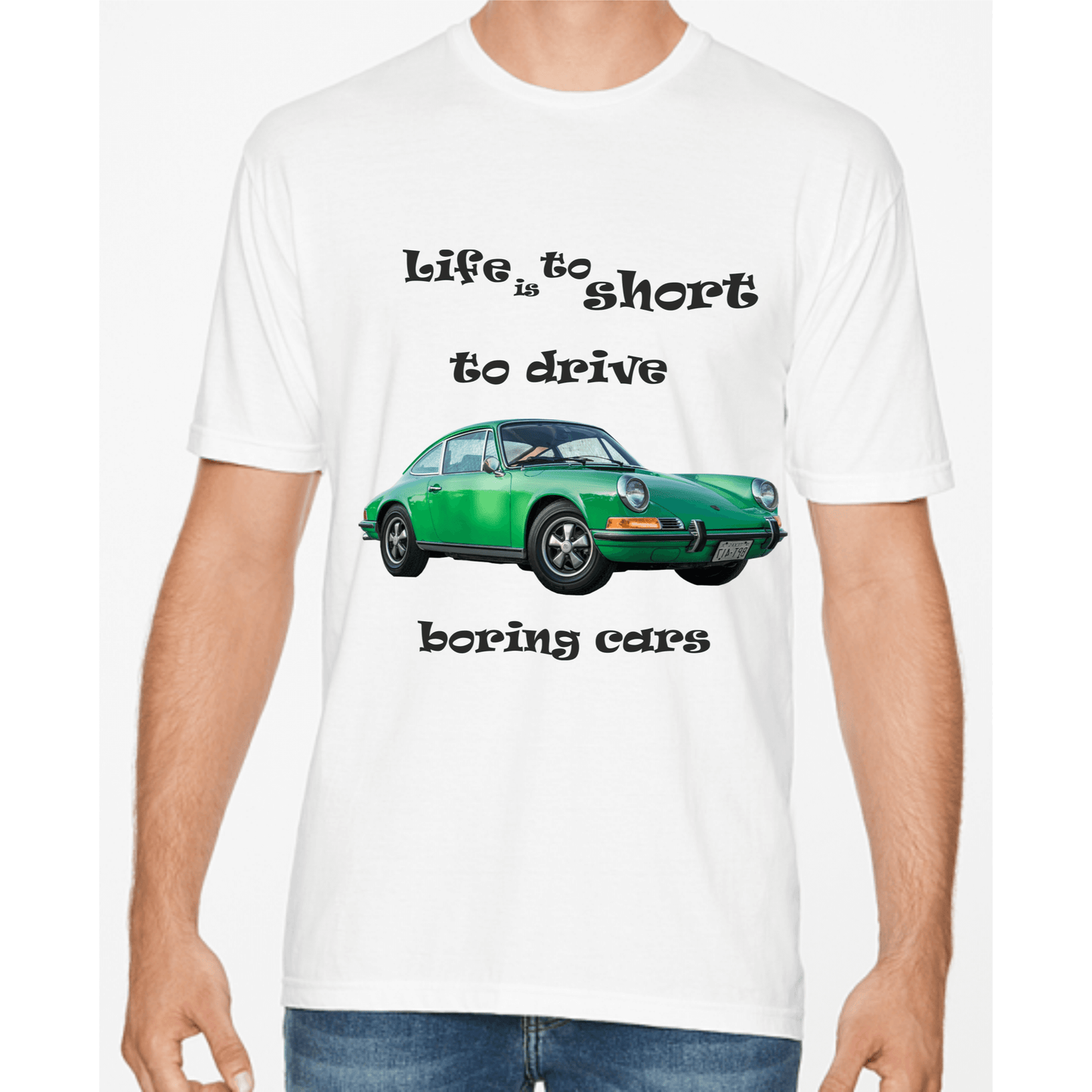 Tricou Bărbați Alb - Life is too short