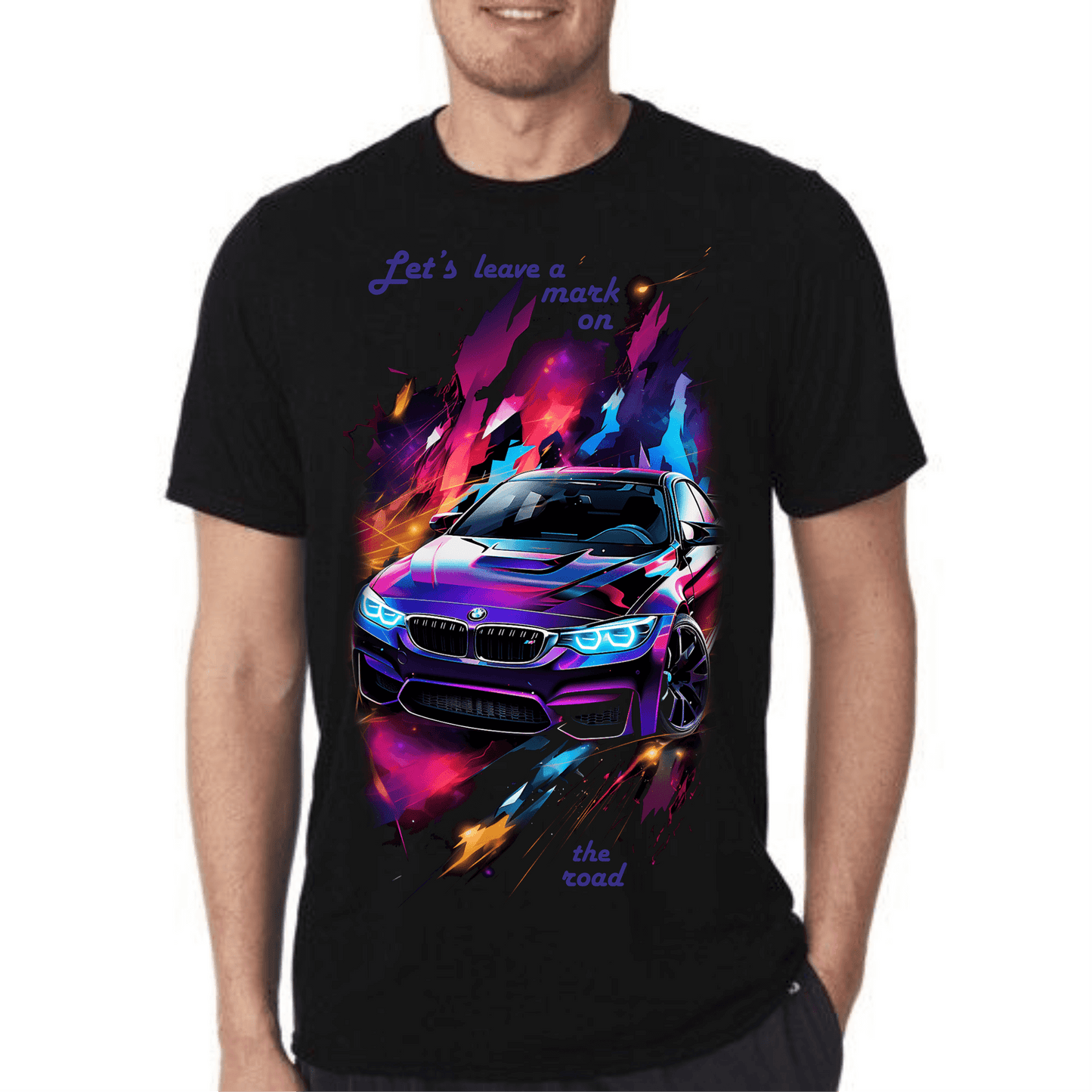 Tricou Bărbați Negru - On The Road