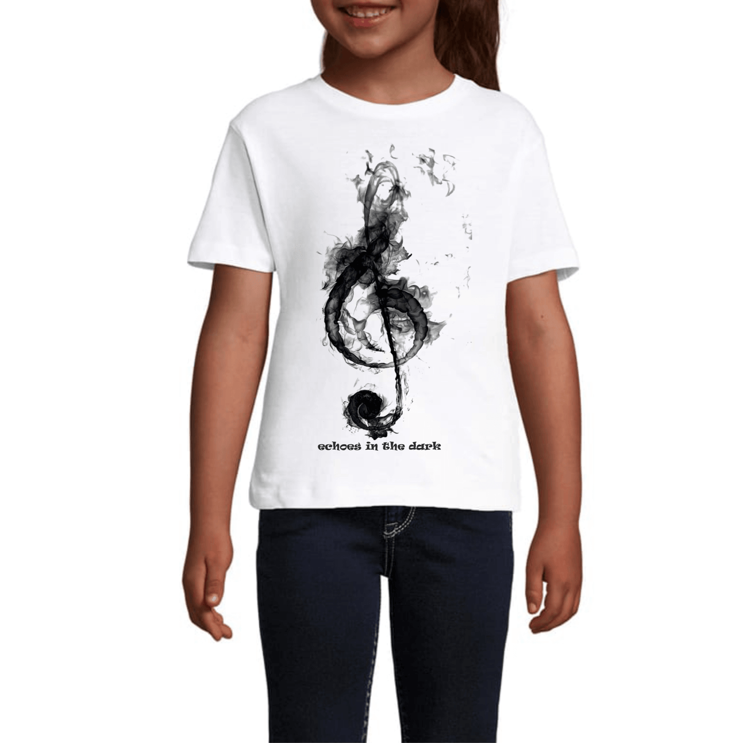 Tricou Copii Alb - Echos In The Dark