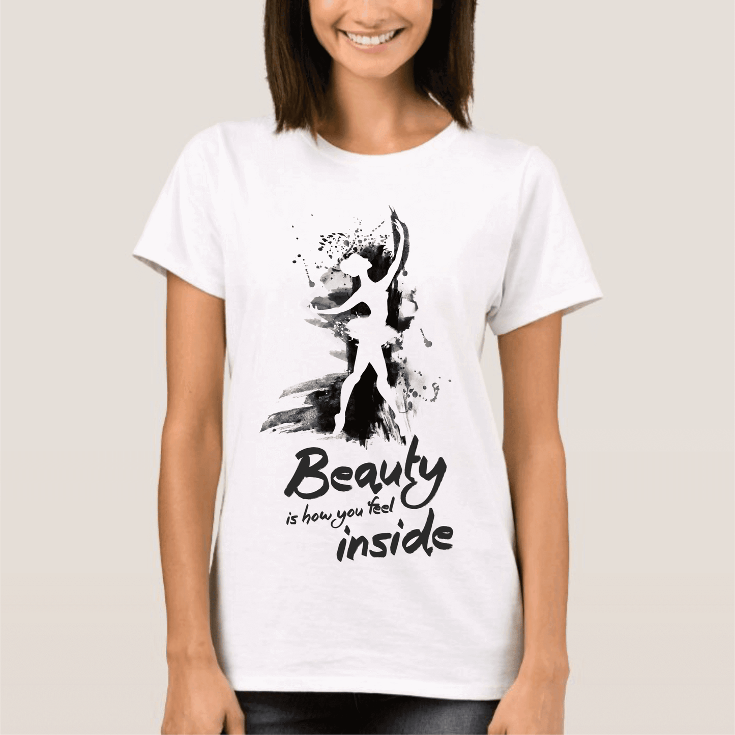 Tricou Femei Alb - Balerina Beauty