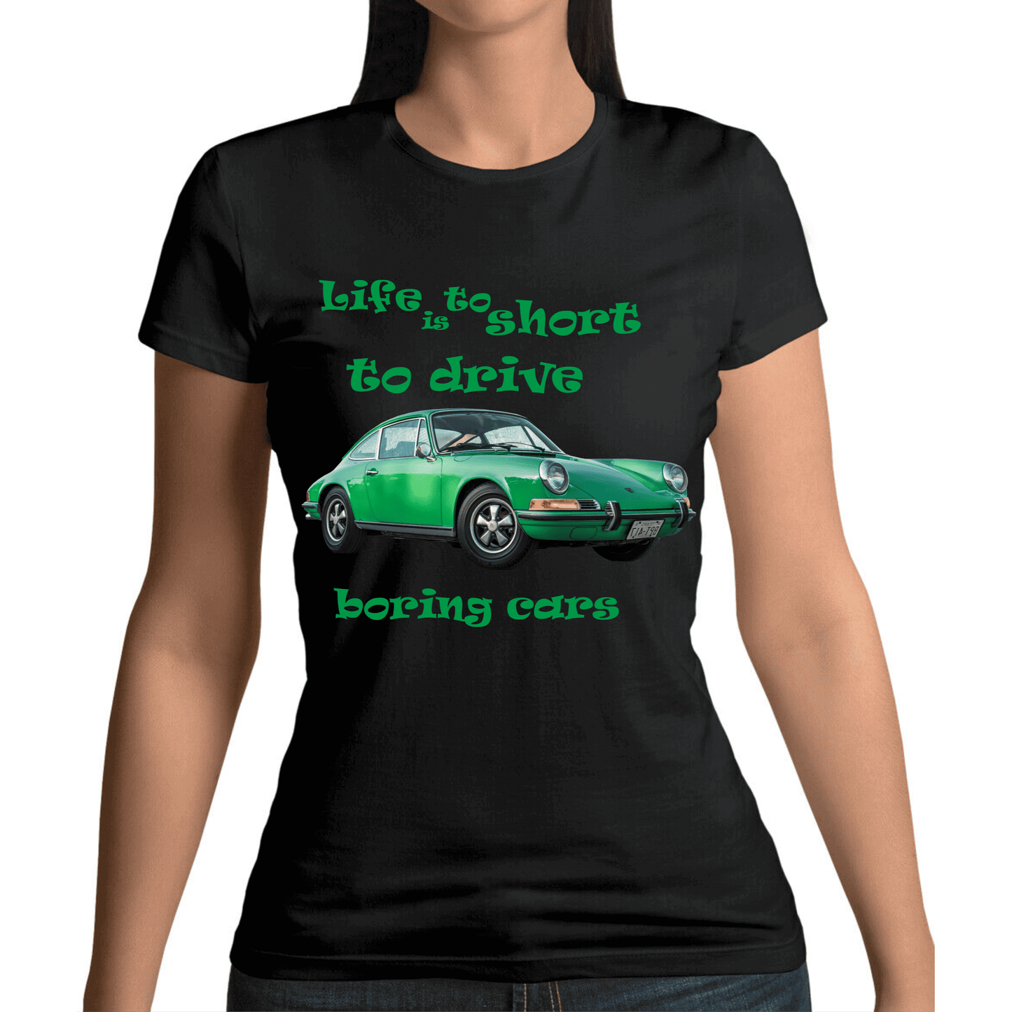 Tricou Femei Negru - Life is too short