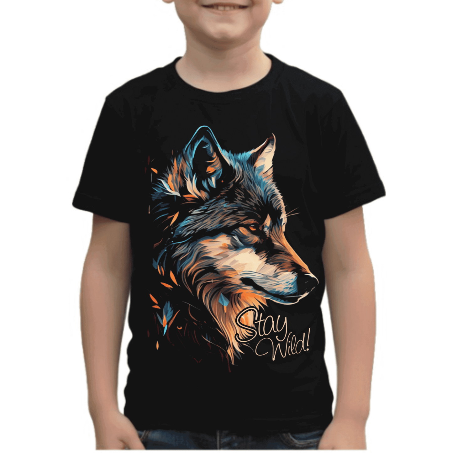 Tricou Copii Negru - Stay Wild
