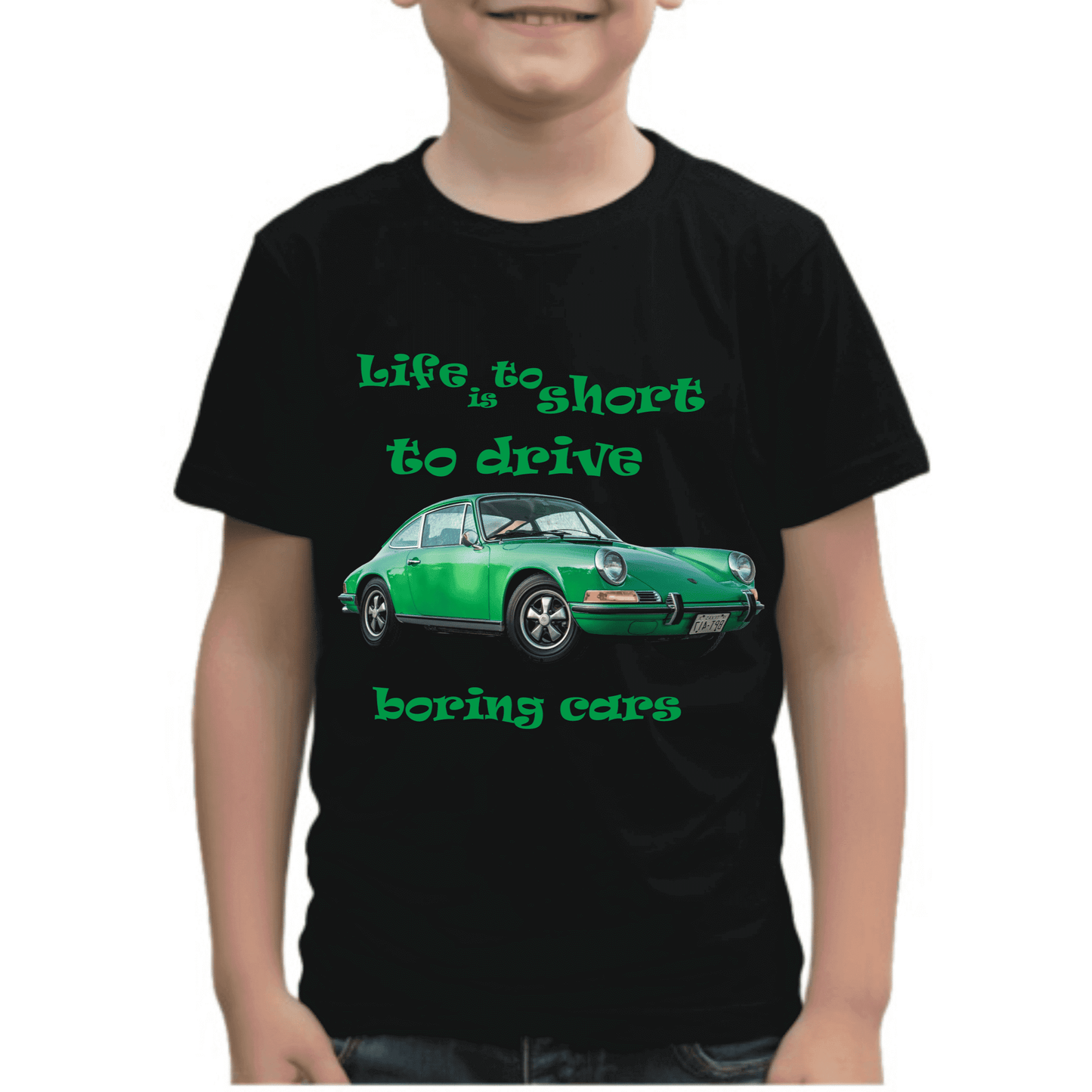 Tricou Copii Negru - Life is too short