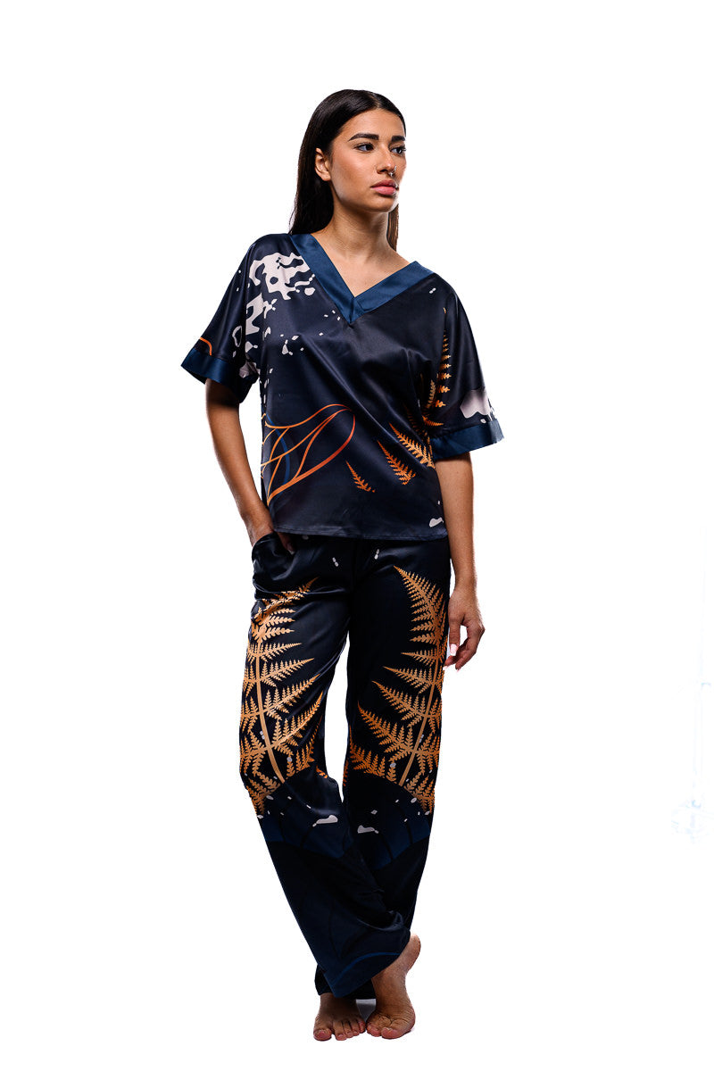 Tricou pijama Gold Leaf