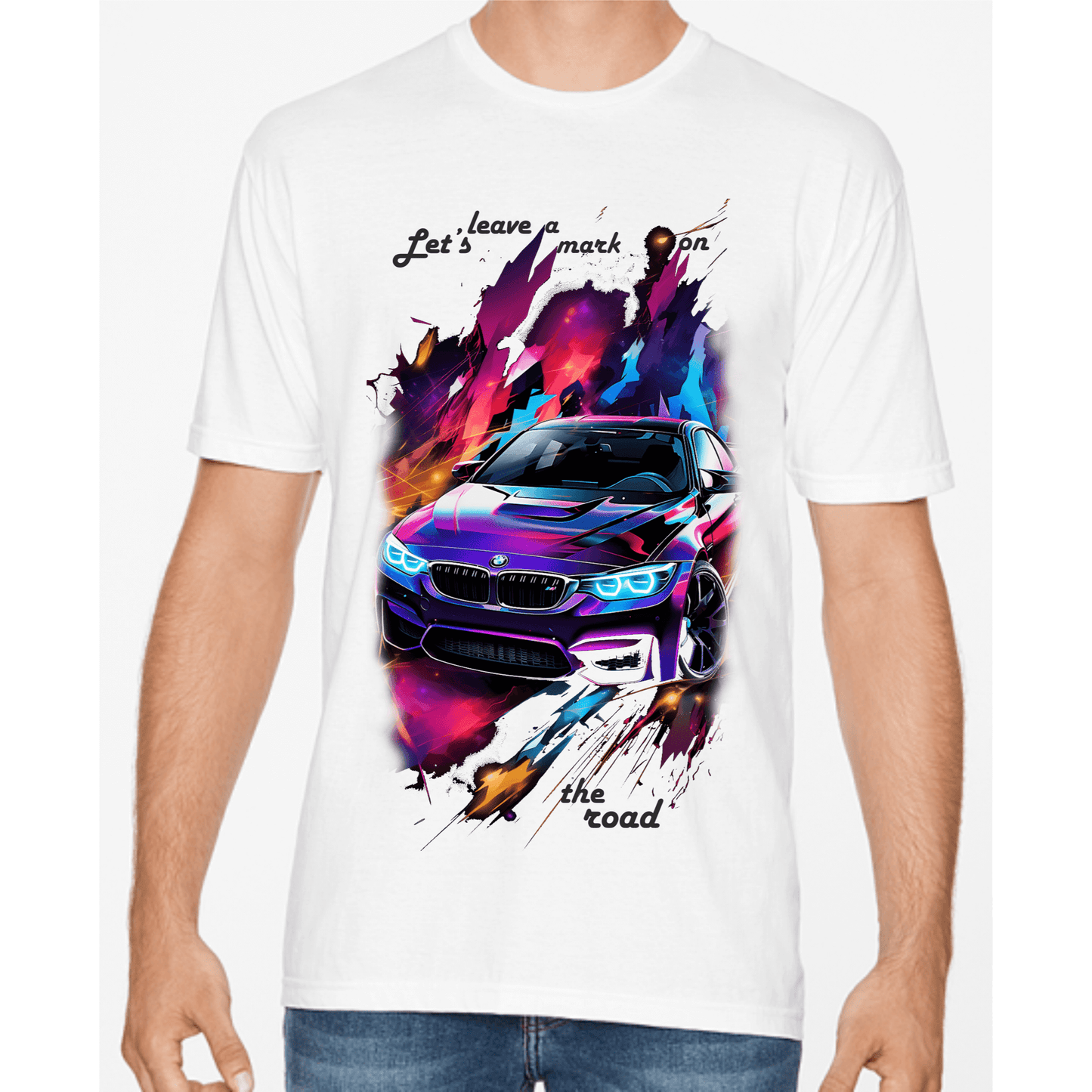 Tricou Bărbați Alb - On The Road