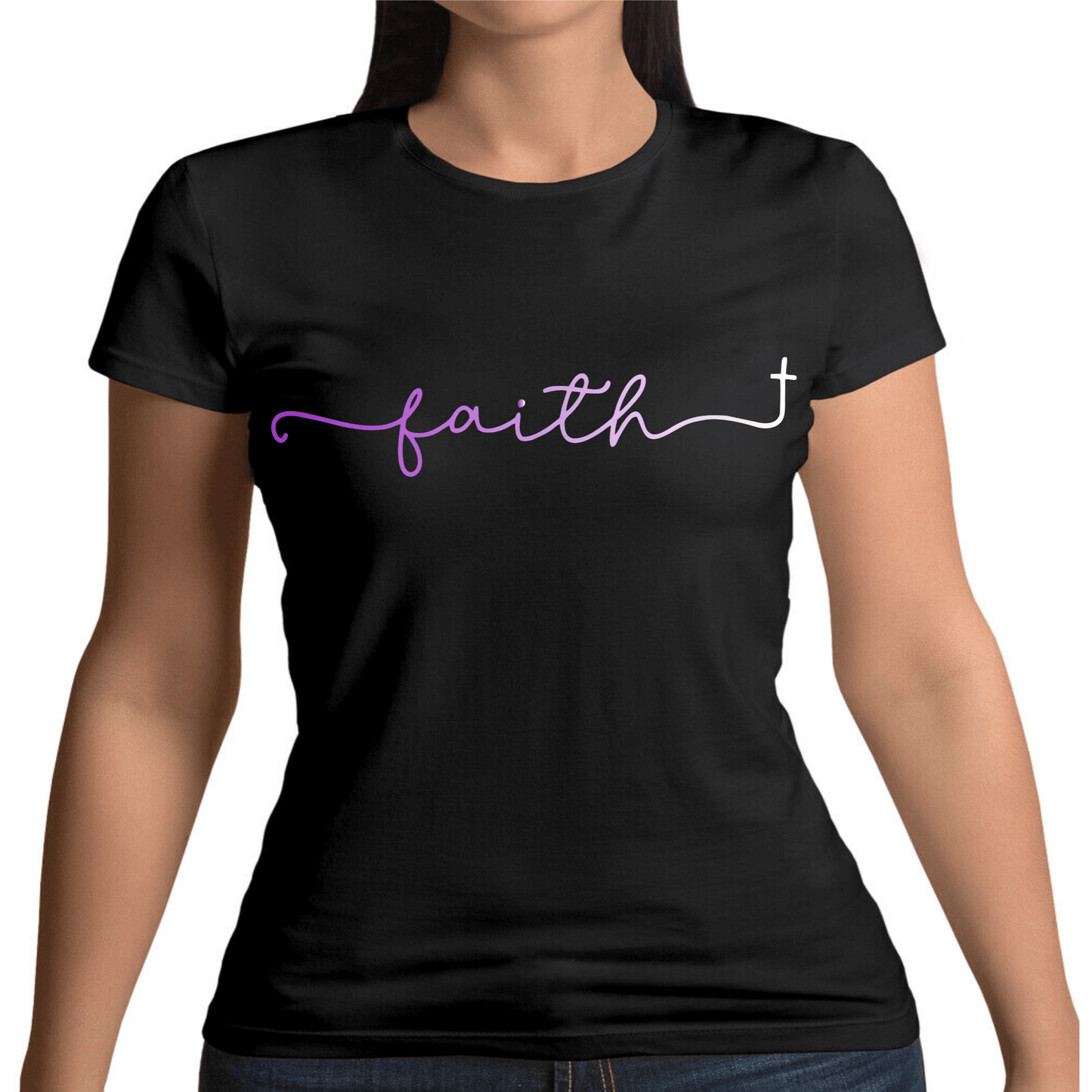 Tricou Femei Negru - Faith